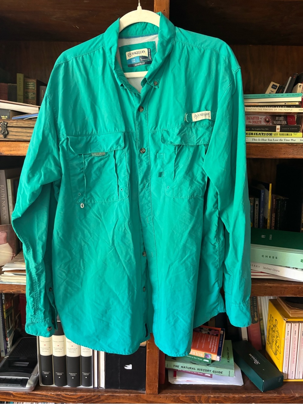Magellan Outdoors Teal Lightweight Long-Sleeve Shirt Jacket